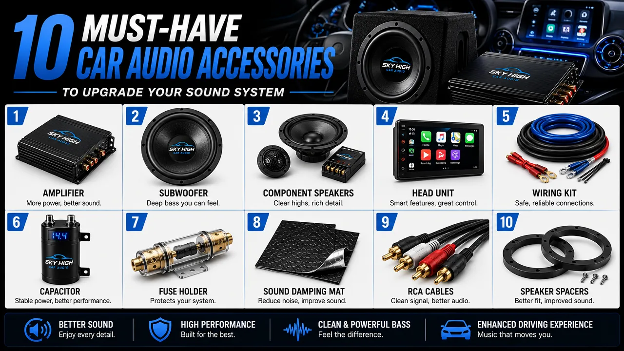 10 Must-Have Car Audio Accessories to Upgrade Your Sound System