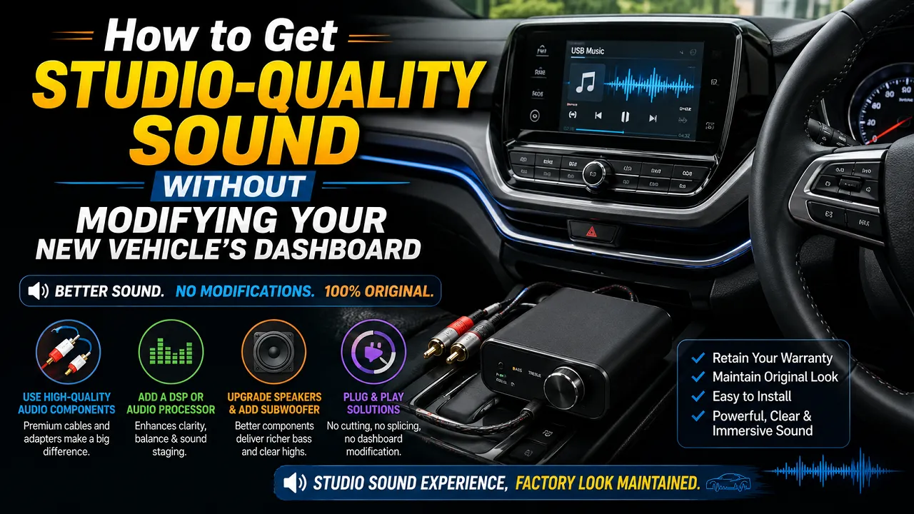 How to Get Studio-Quality Sound Without Modifying Your New Vehicle's Dashboard