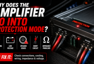 Why does the amplifier go into protection mode